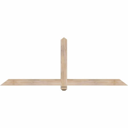 Ekena Millwork Eugene Smooth Timber Gable Bracket, Douglas Fir, 72"W x 27"H x 3 1/2"D x 3 1/2"F, 9/12 Pitch GBW072X27X0404EUG00SDF